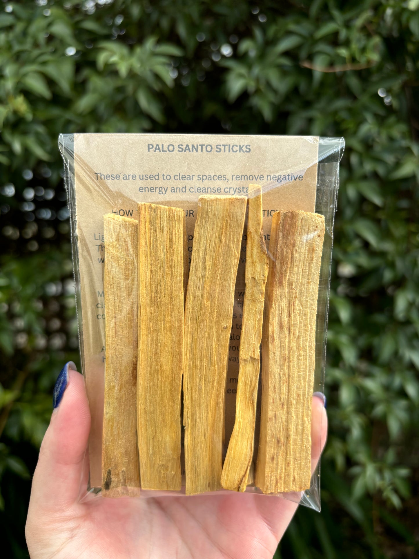 Organic Palo Santo Sticks x5