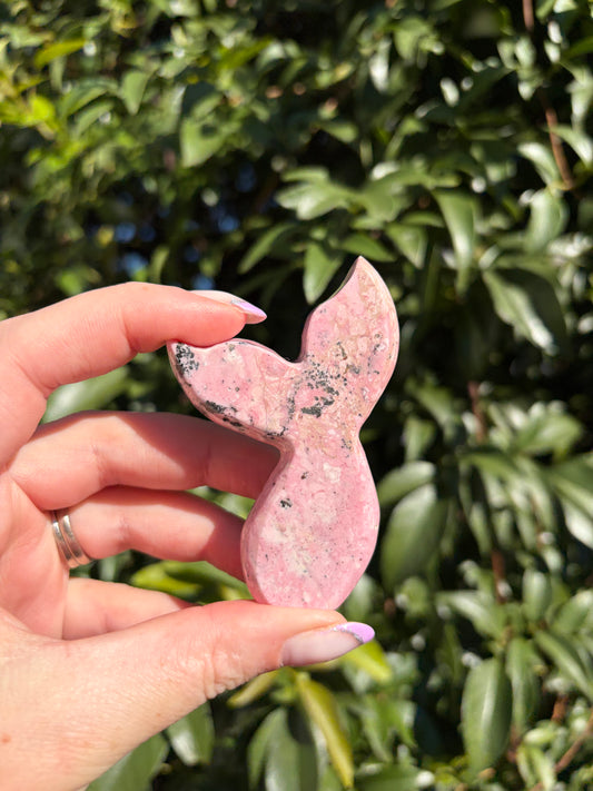 Peruvian Rhodonite Mermaid Tail A