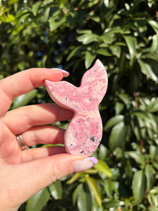 Peruvian Rhodonite Mermaid Tail B