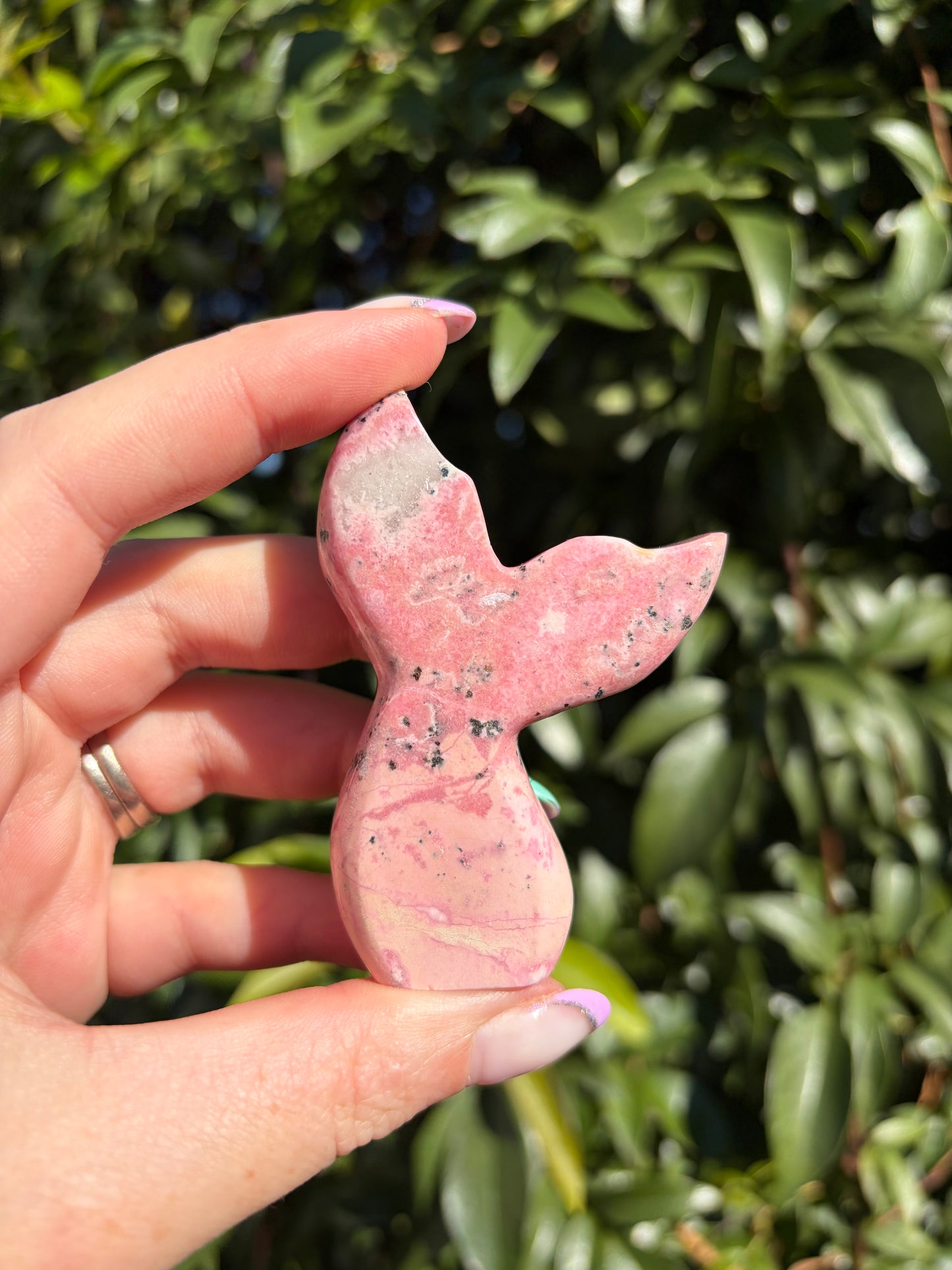 Peruvian Rhodonite Mermaid Tail C
