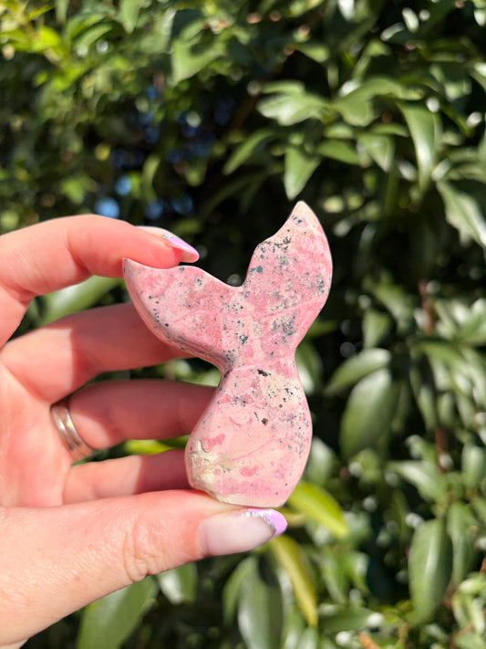 Peruvian Rhodonite Mermaid Tail C