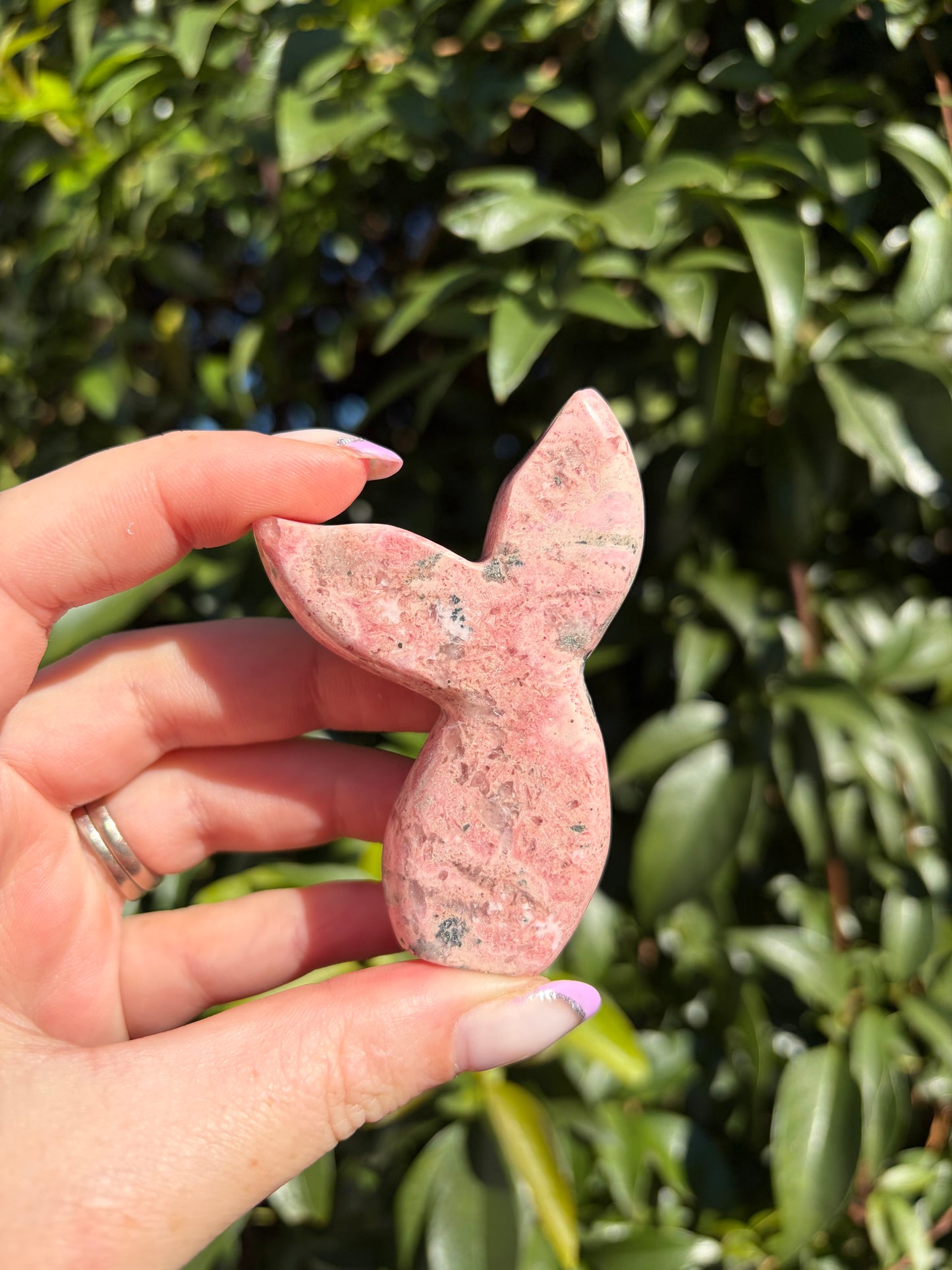 Peruvian Rhodonite Mermaid Tail D