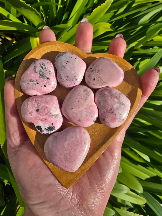 Peruvian Rhodonite Small Heart