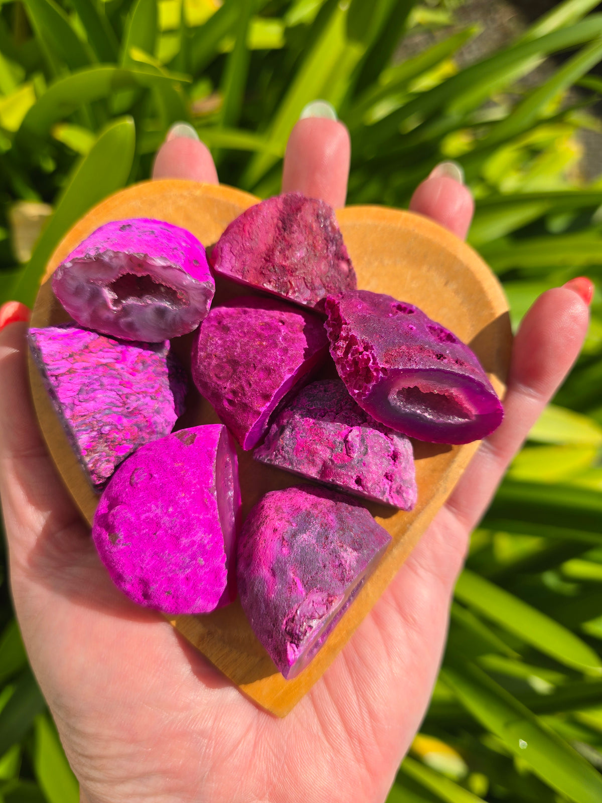Pink Agate Geode Cave | Small