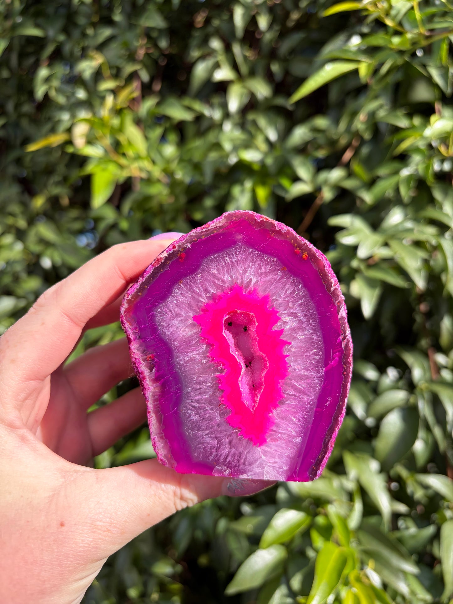 Pink Agate Geode B