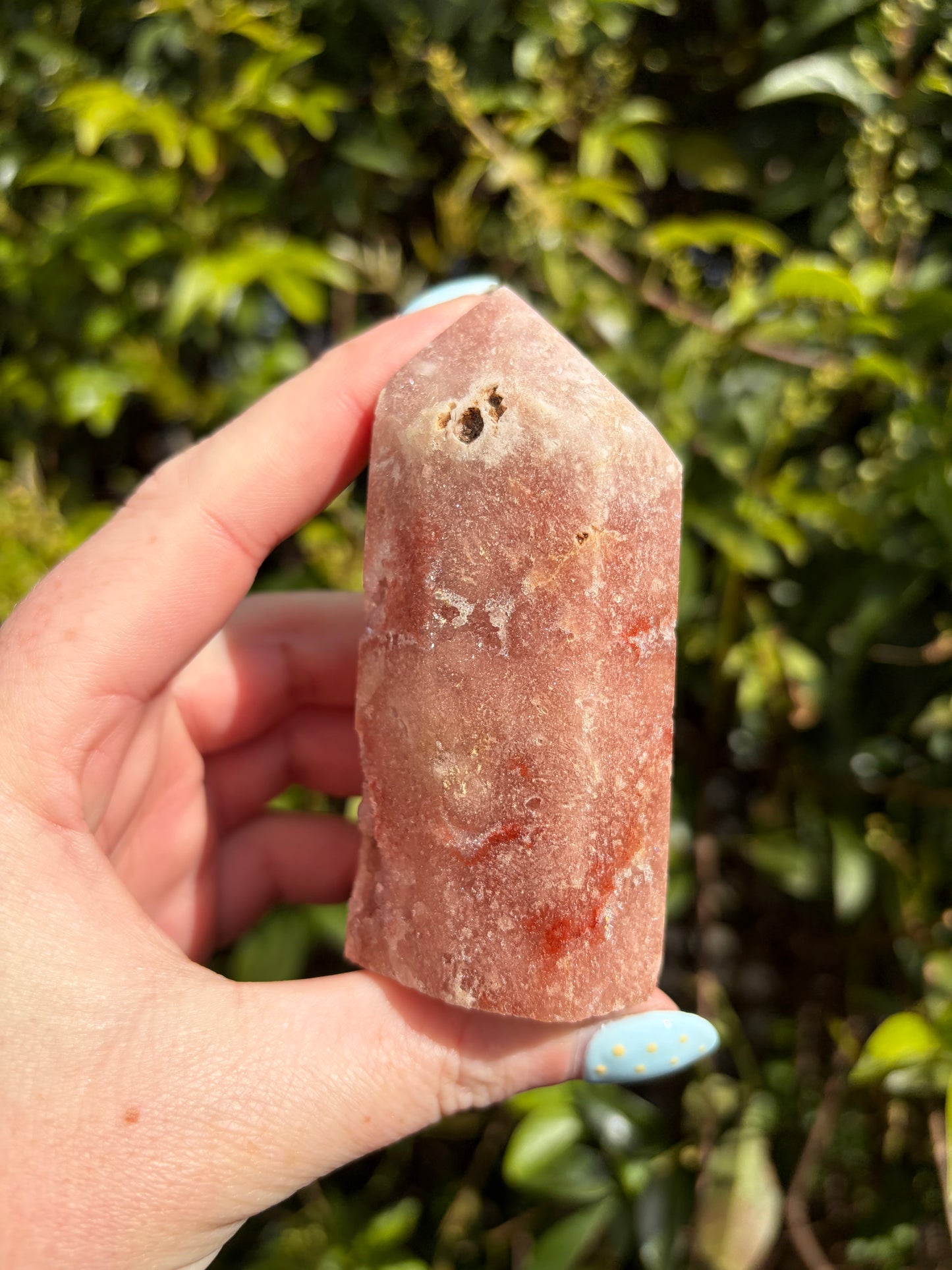 Pink Amethyst Druzy Point A