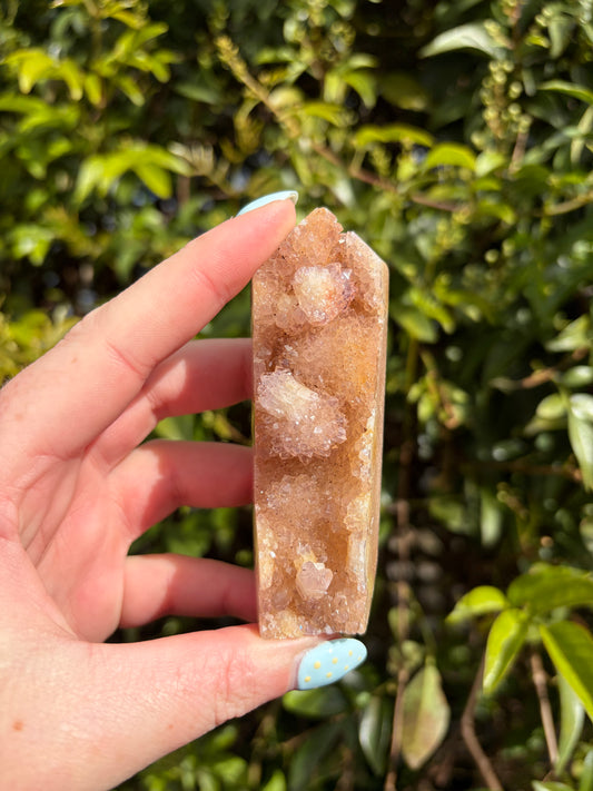 Pink Amethyst Druzy Point B
