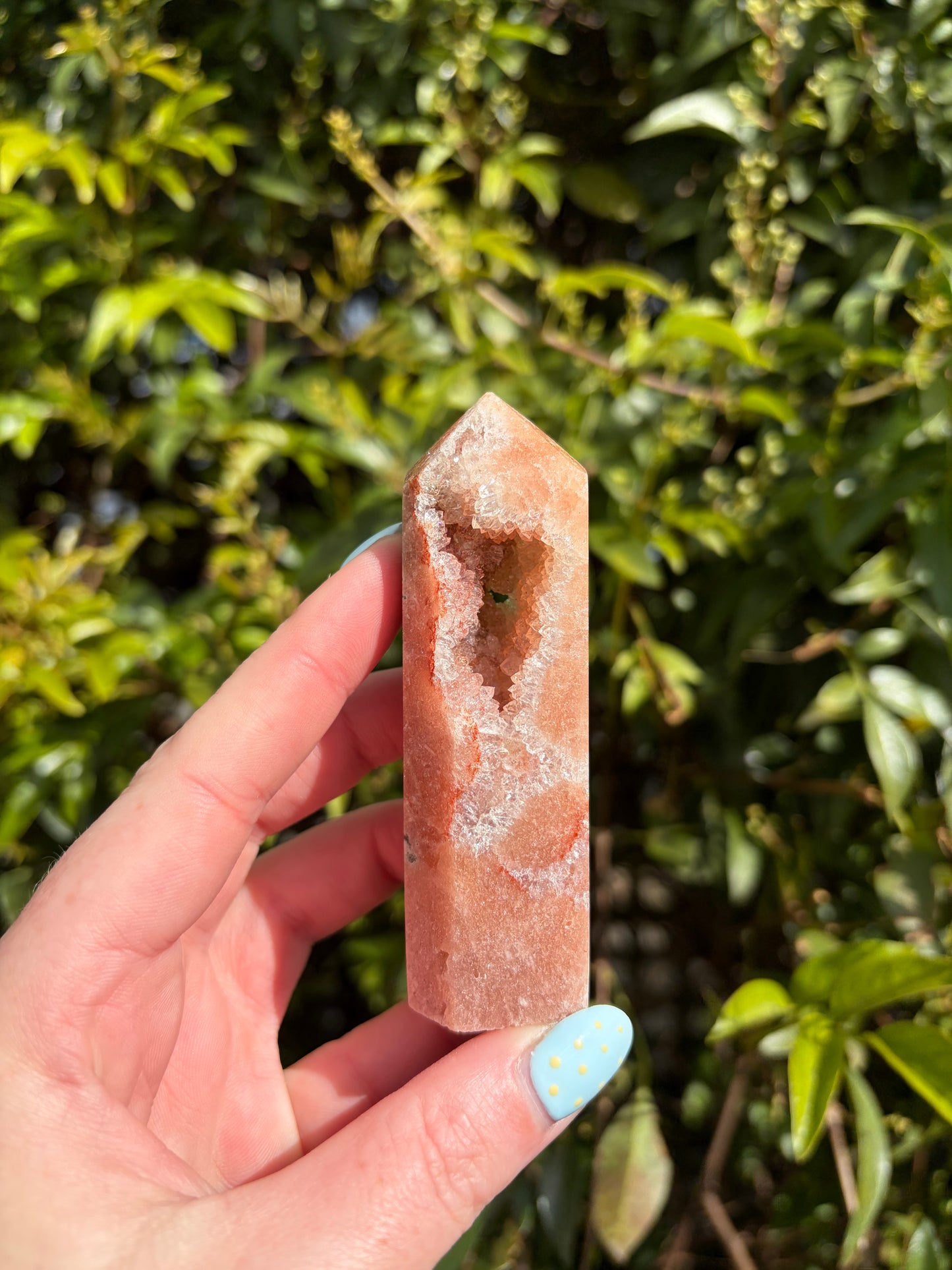 Pink Amethyst Druzy Point D