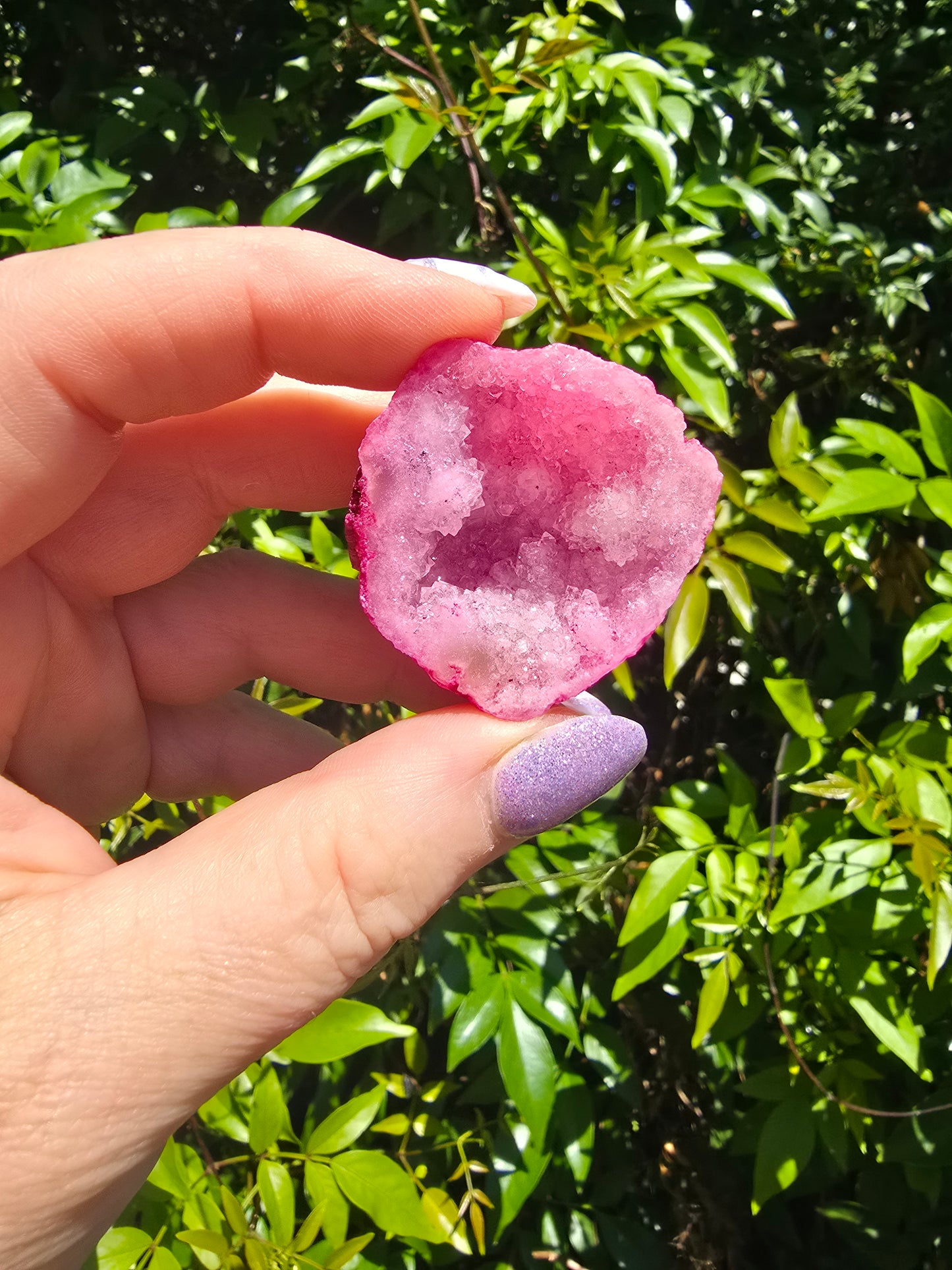 Pink Quartz Geode | Small