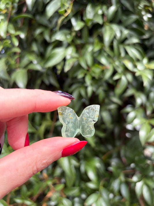 Prehnite 3d Small Butterfly B