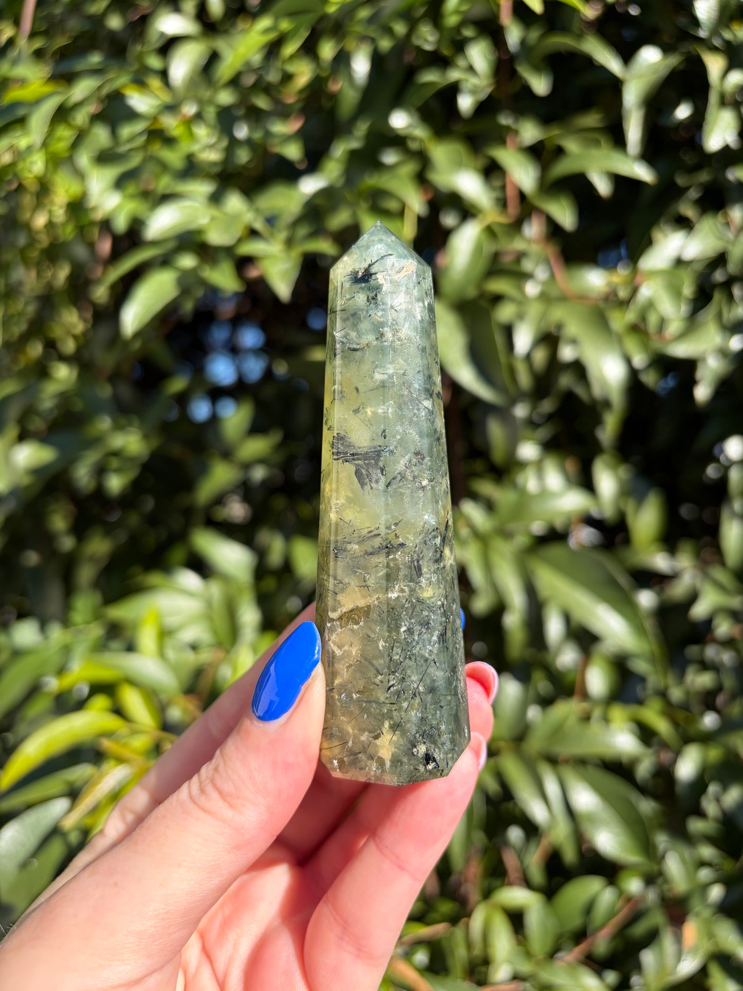 Prehnite Polished Point C