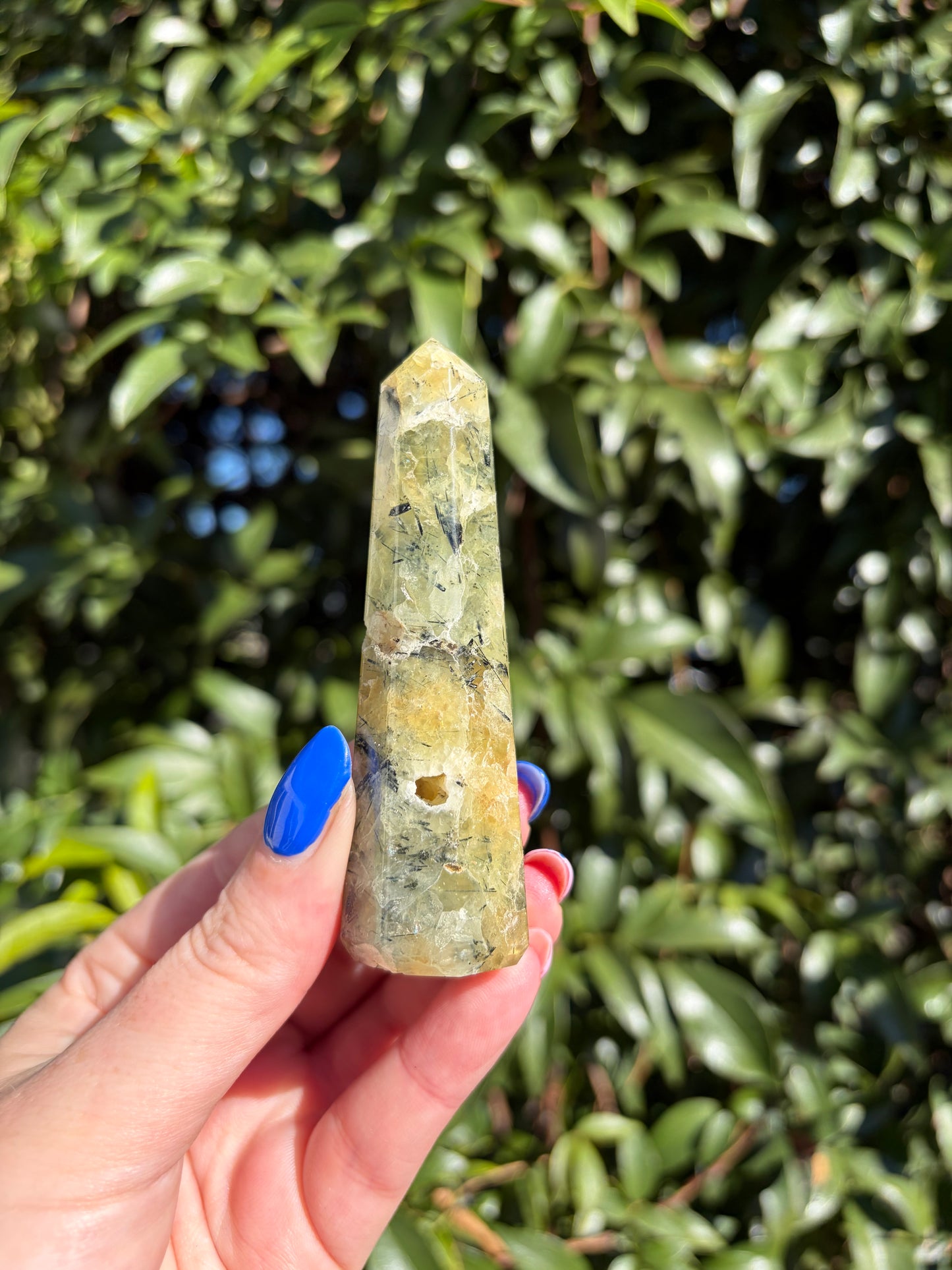 Prehnite Polished Point D