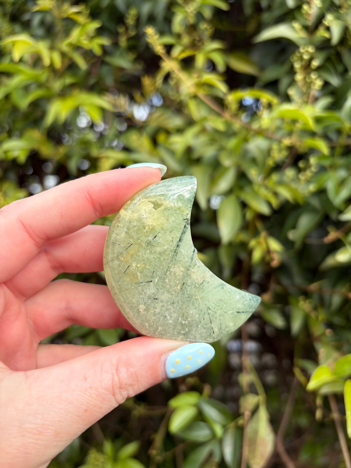 Prehnite Self Standing Moon A