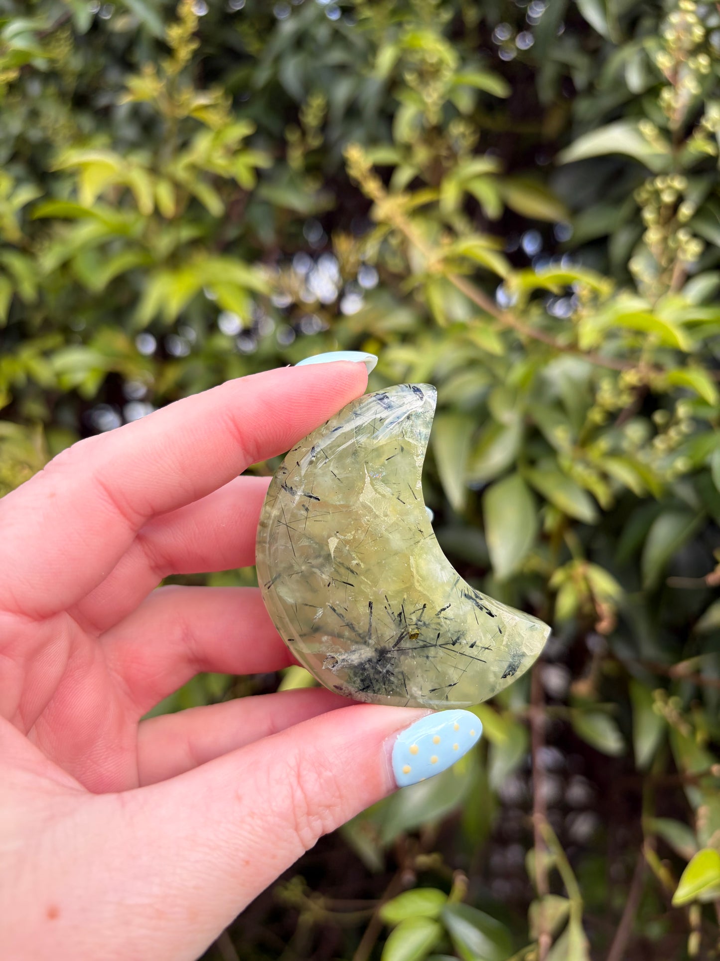 Prehnite Self Standing Moon B