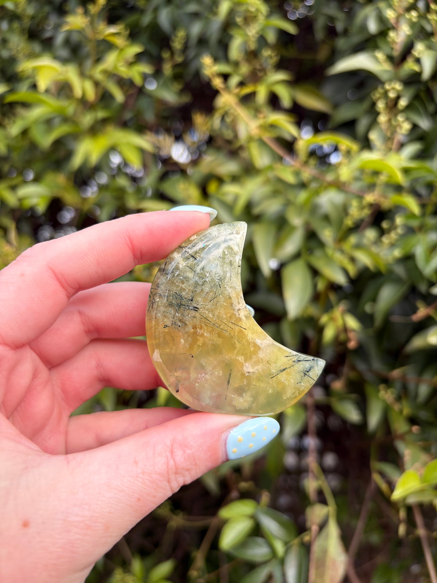 Prehnite Self Standing Moon C