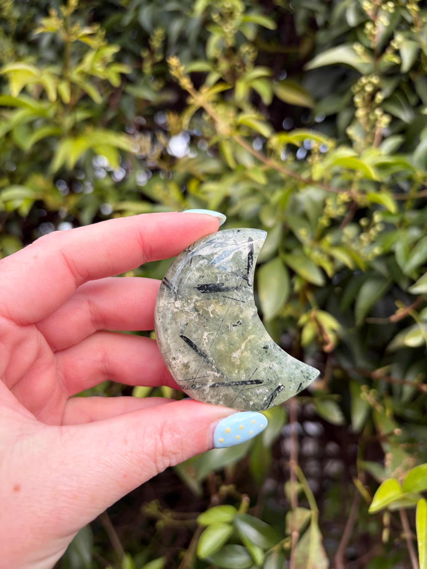 Prehnite Self Standing Moon D