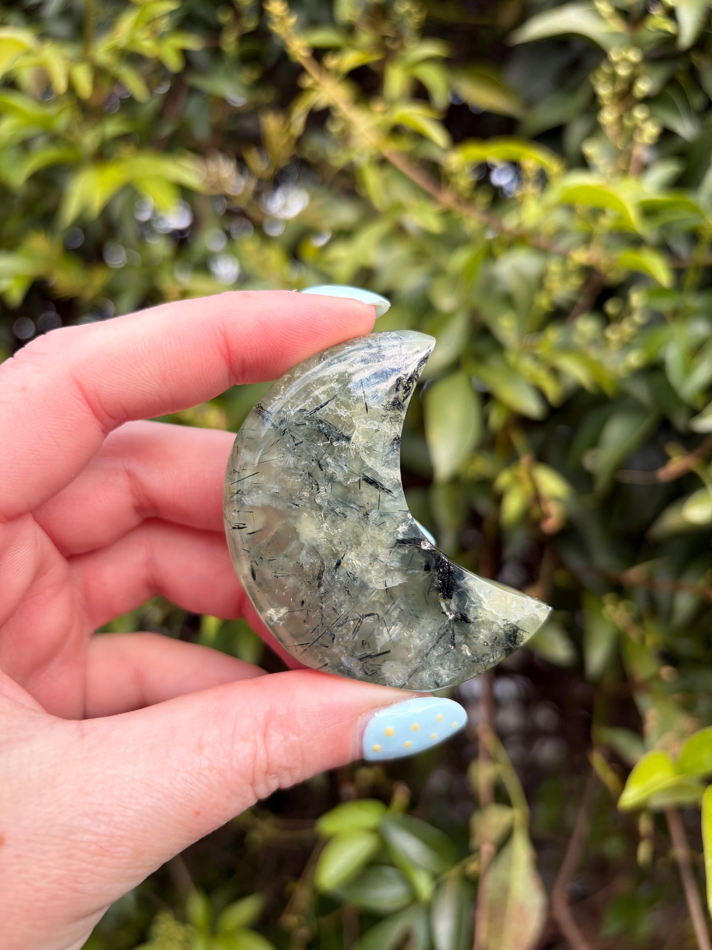 Prehnite Self Standing Moon E