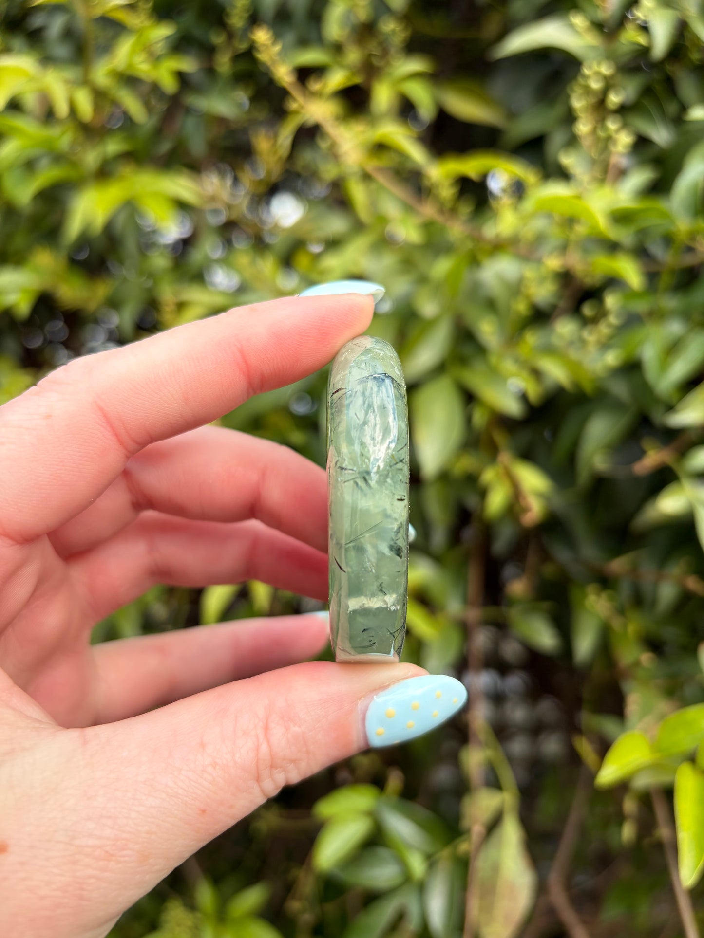 Prehnite Self Standing Moon E