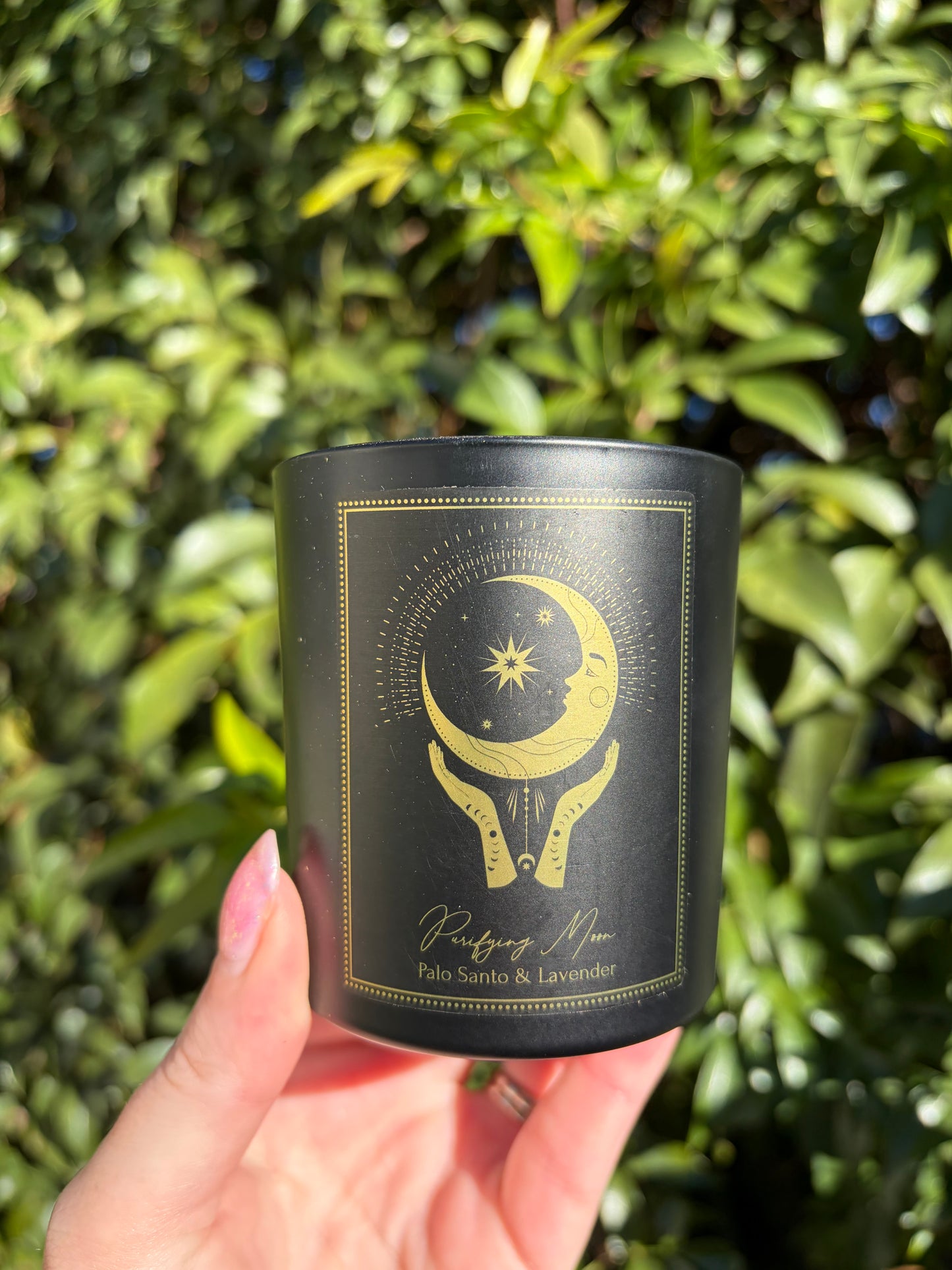 Purifying Moon Palo Santo & Lavender | Manifestation Candle