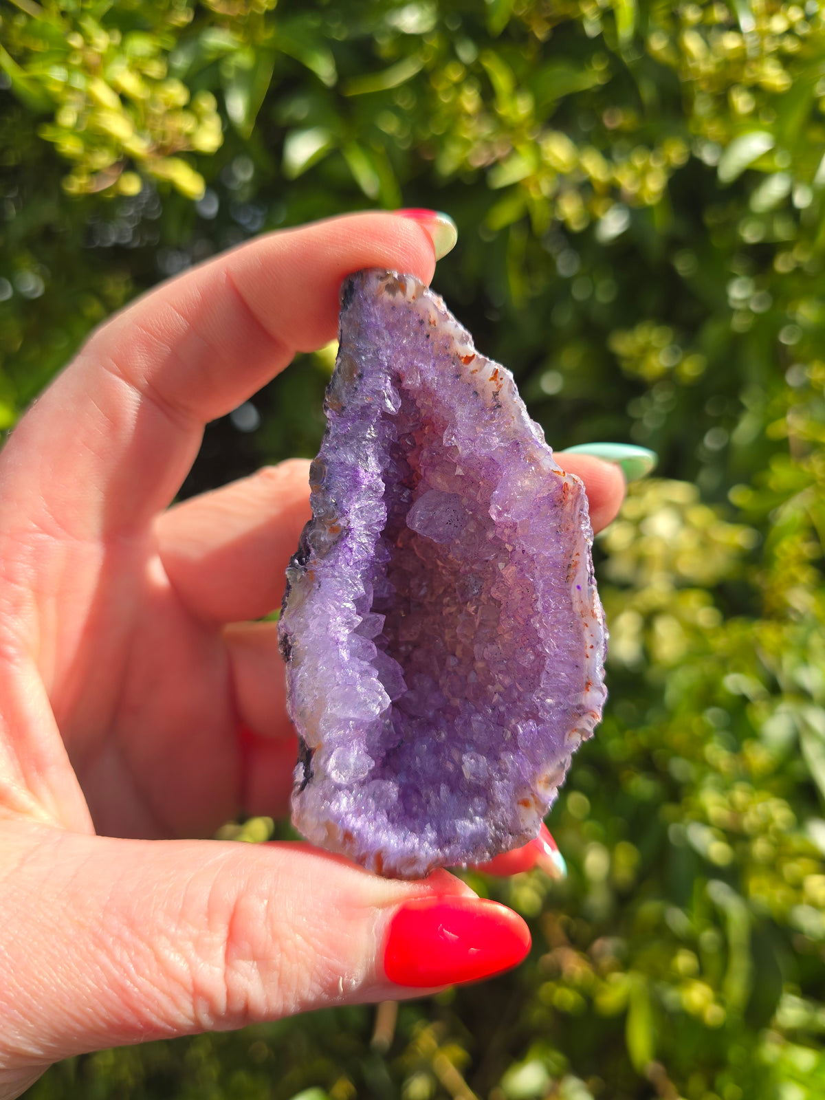 Purple Agate Geode Cave | Large