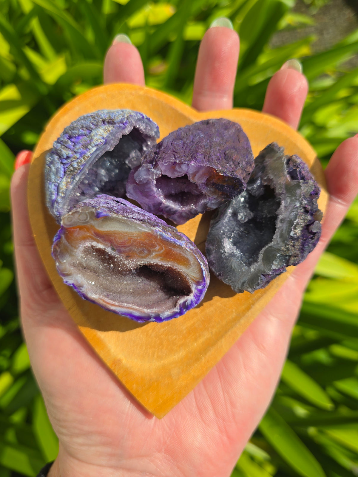 Purple Agate Geode Cave | Medium