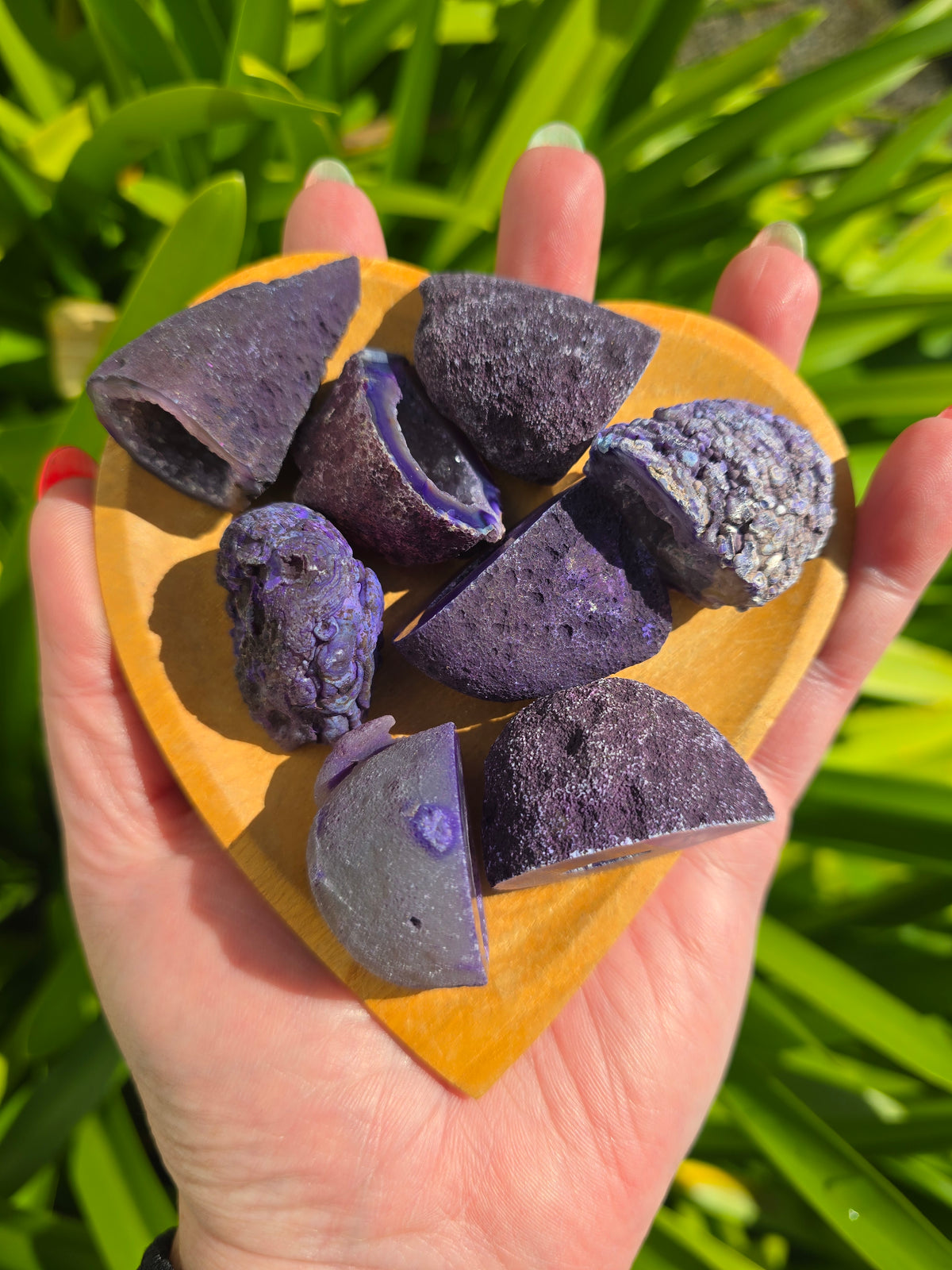 Purple Agate Geode Cave | Small