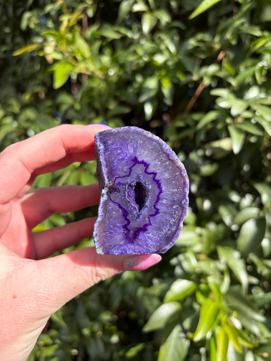 Purple Agate Geode A