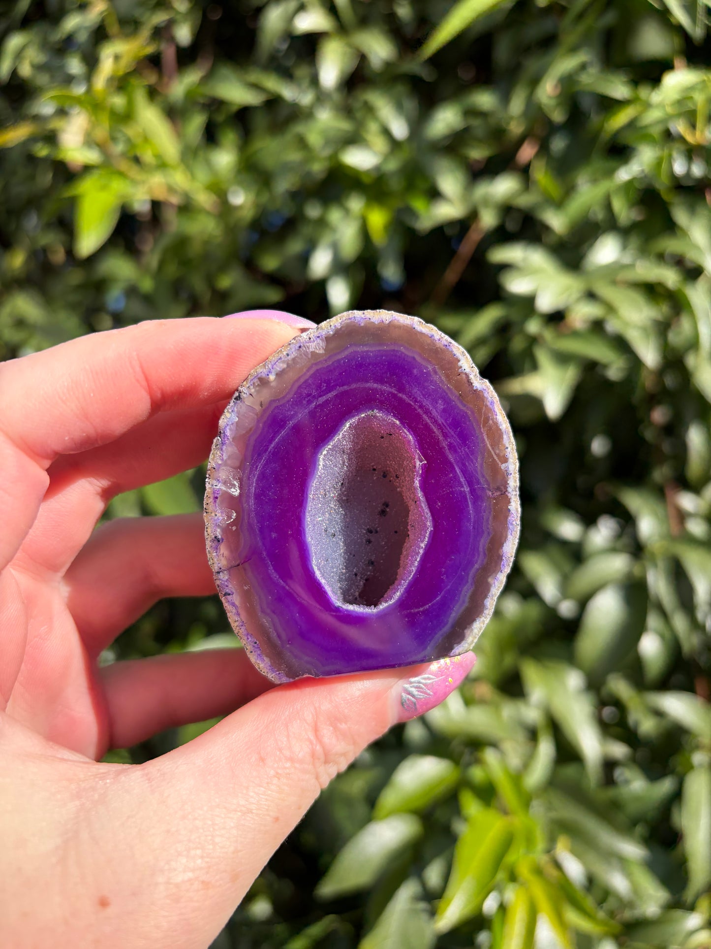 Purple Agate Geode C