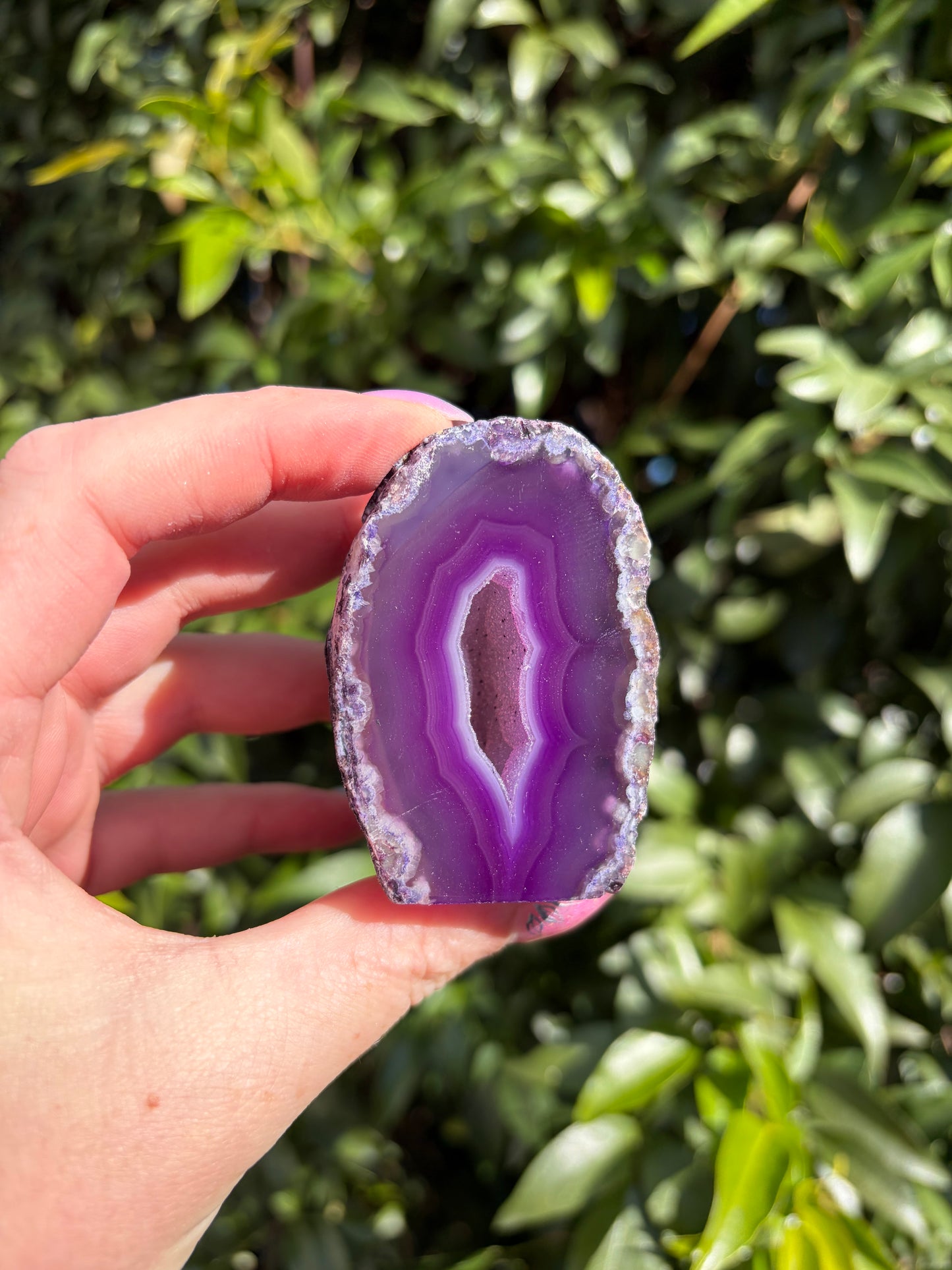 Purple Agate Geode E