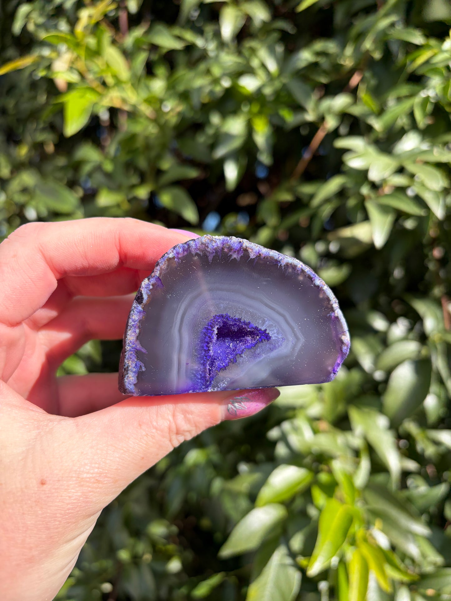 Purple Agate Geode F