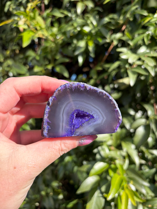 Purple Agate Geode F