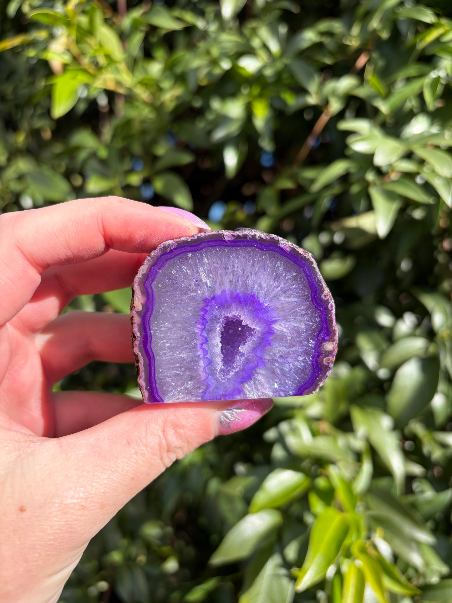 Purple Agate Geode G