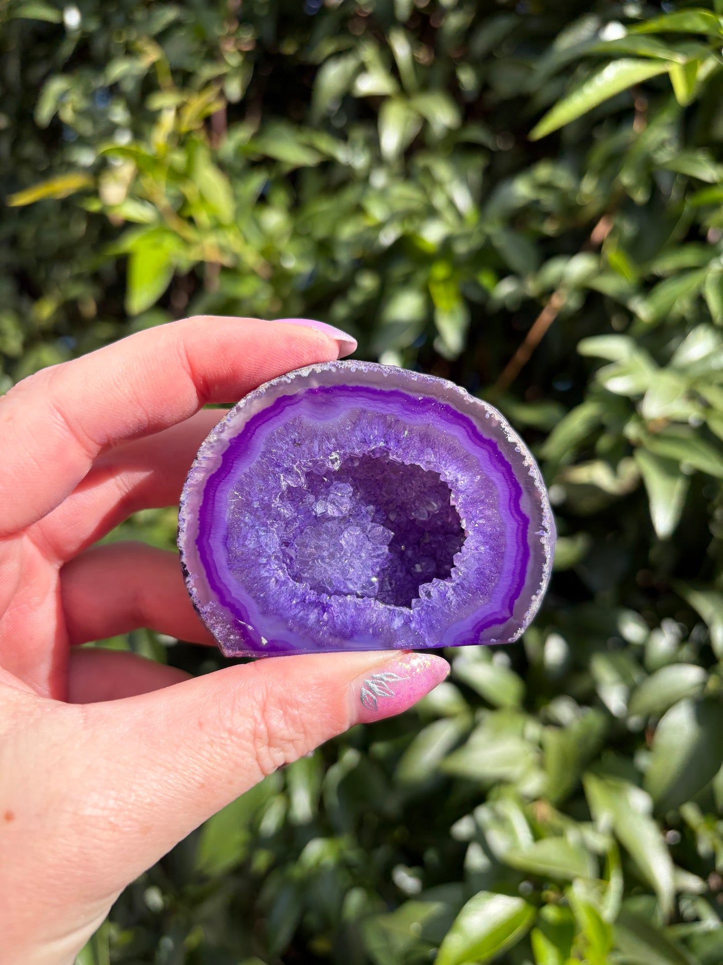 Purple Agate Geode H