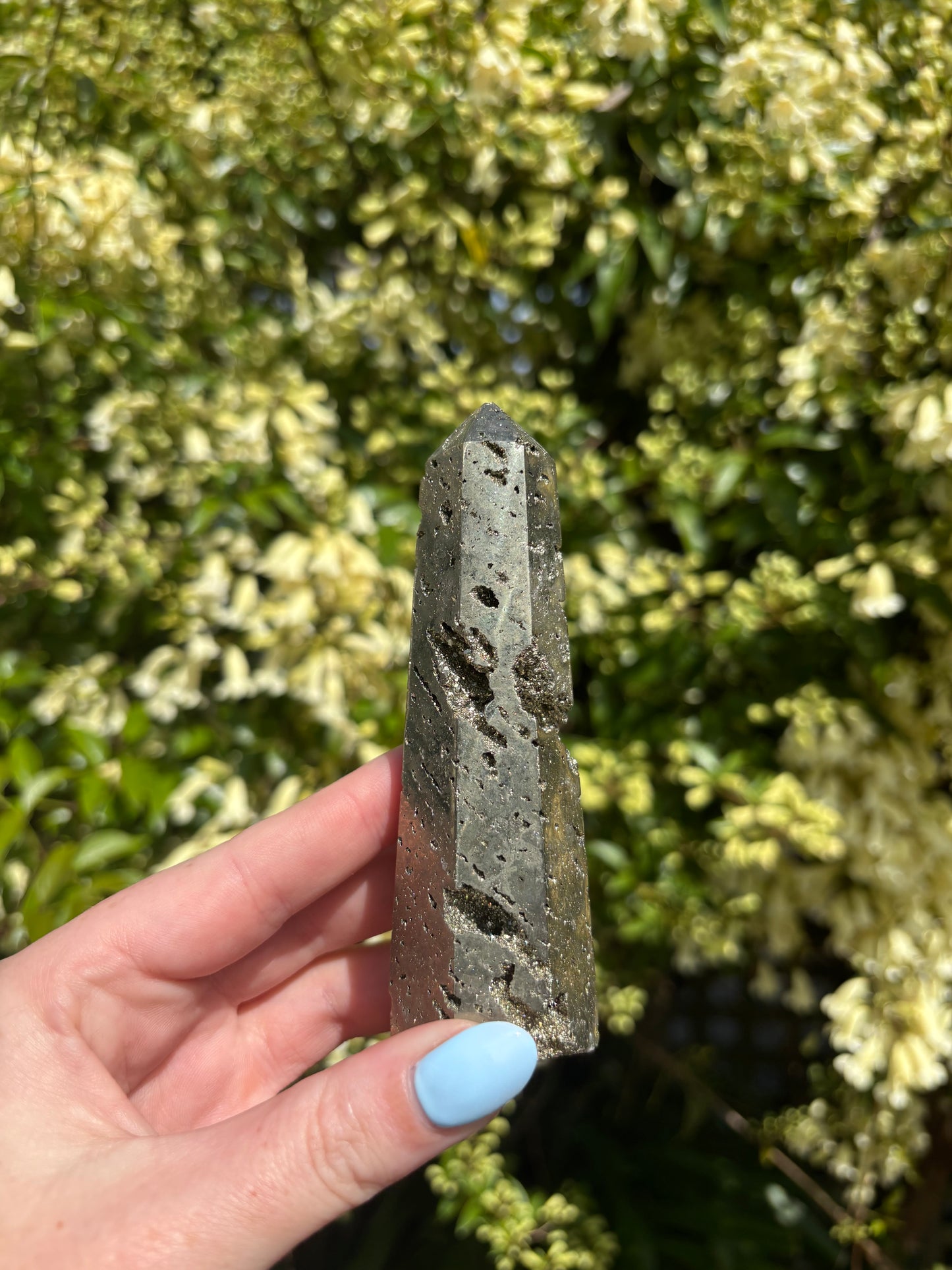 Pyrite Druzy Point Large A
