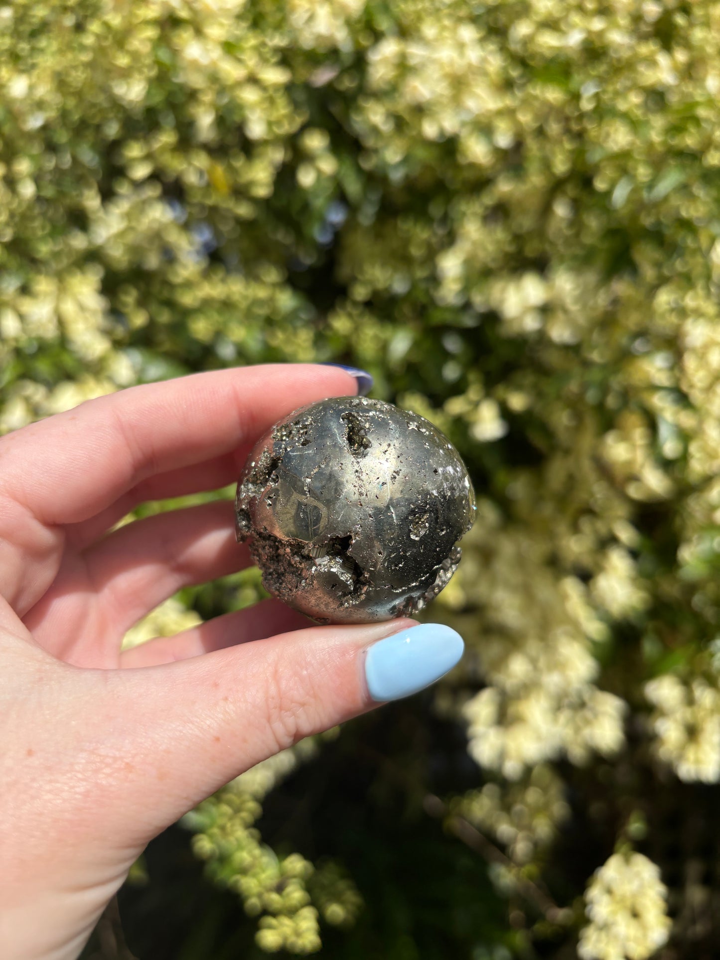 Pyrite Druzy Sphere A