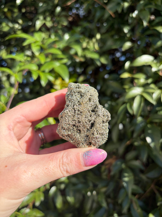 Pyrite Rough Druzy Piece A