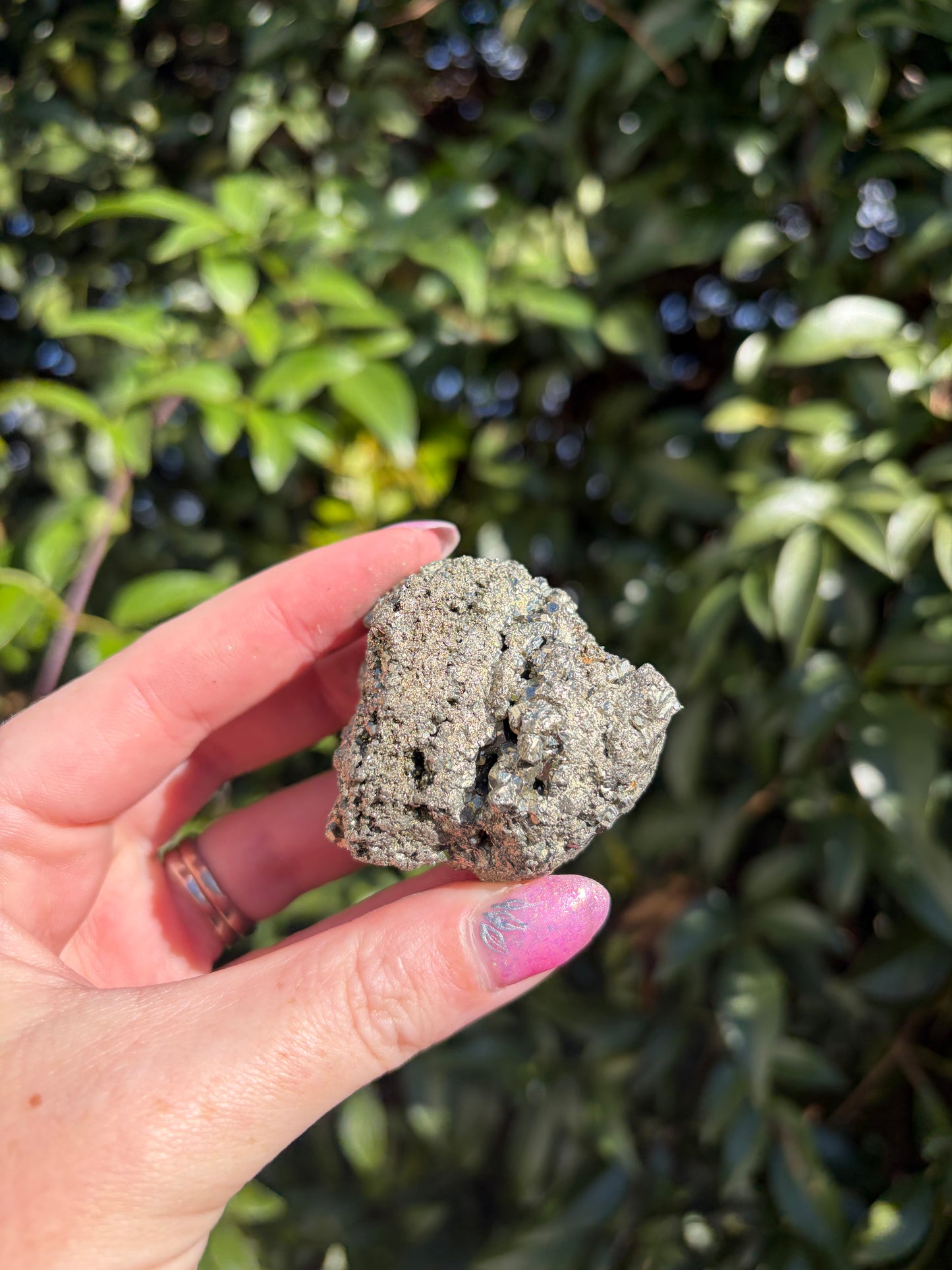 Pyrite Rough Druzy Piece D