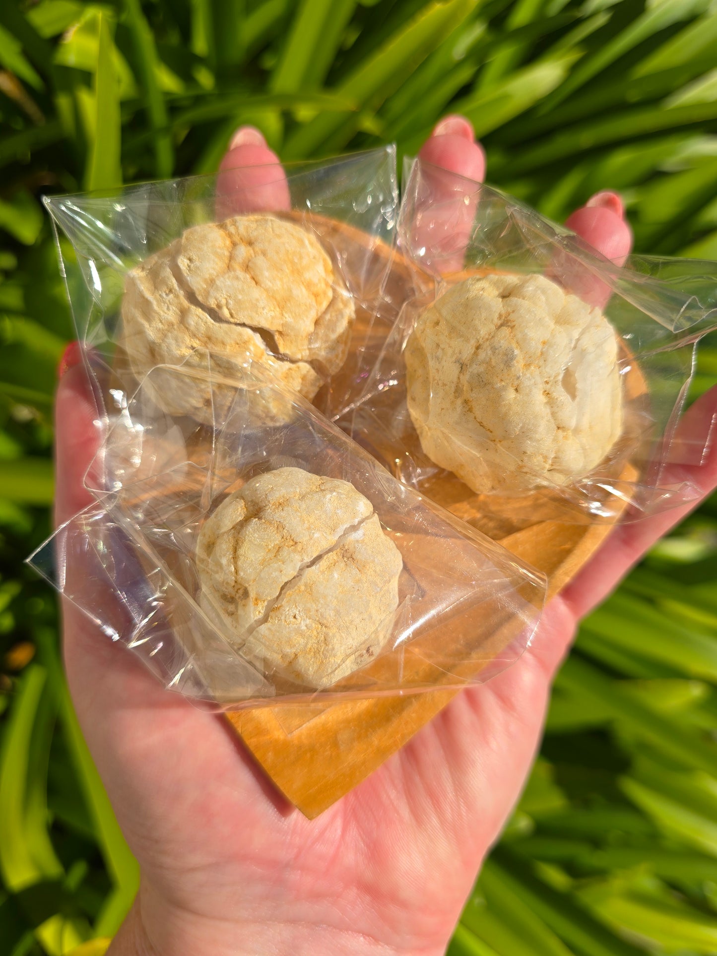 Quartz Geode Small Pair