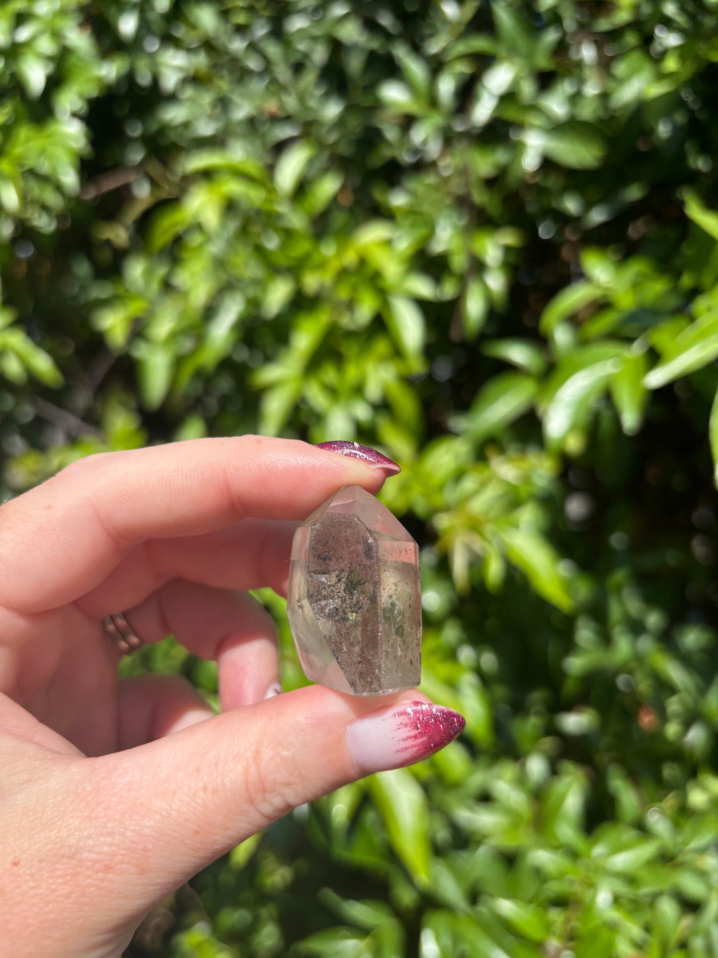 Quartz With Inclusions Polished Point J
