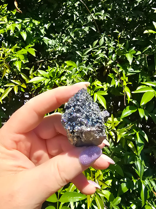 Rainbow Titanium Quartz Cluster E