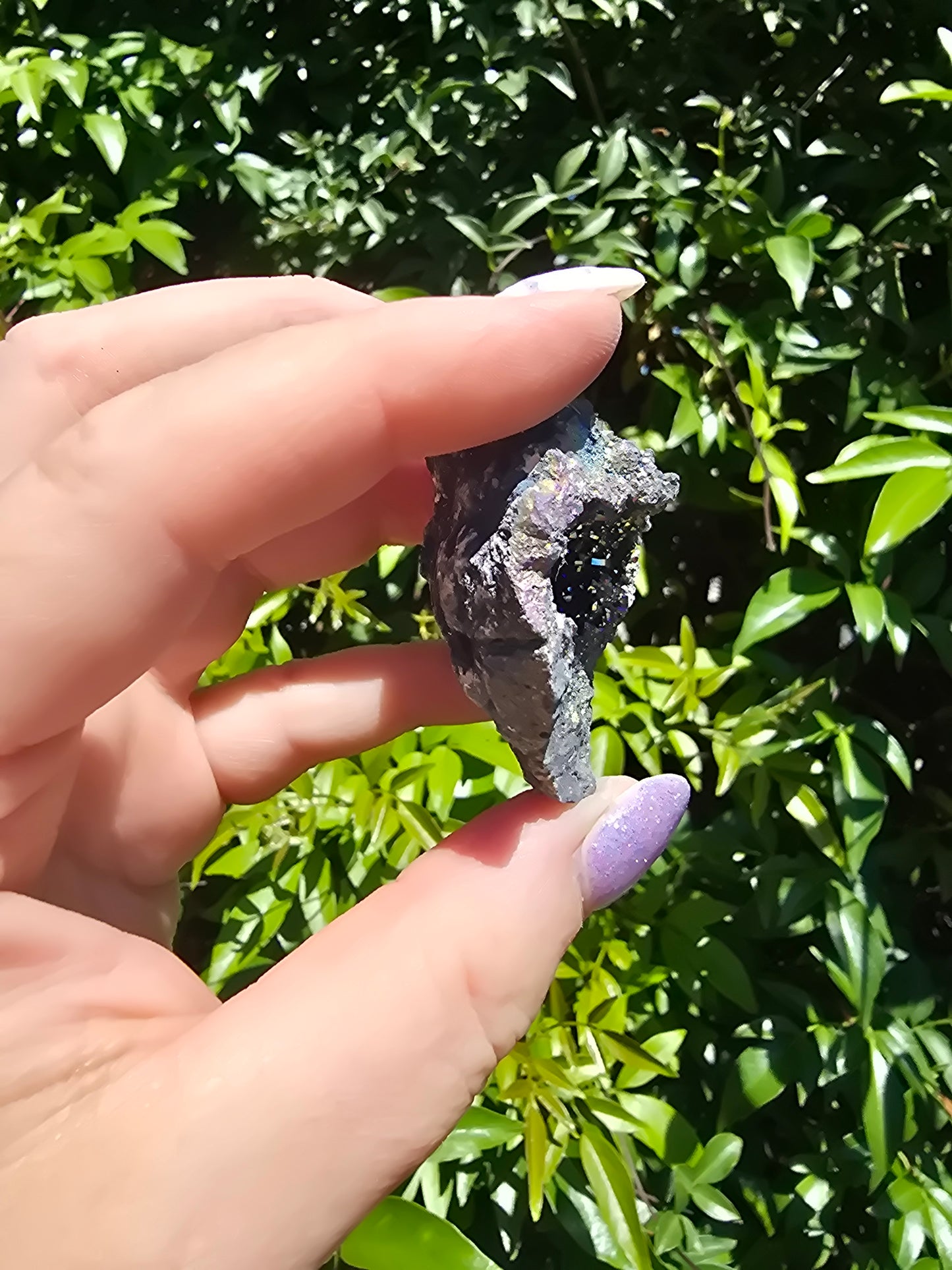 Rainbow Titanium Quartz Cluster C