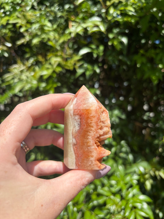 Rainbow Calcite Cluster Point C
