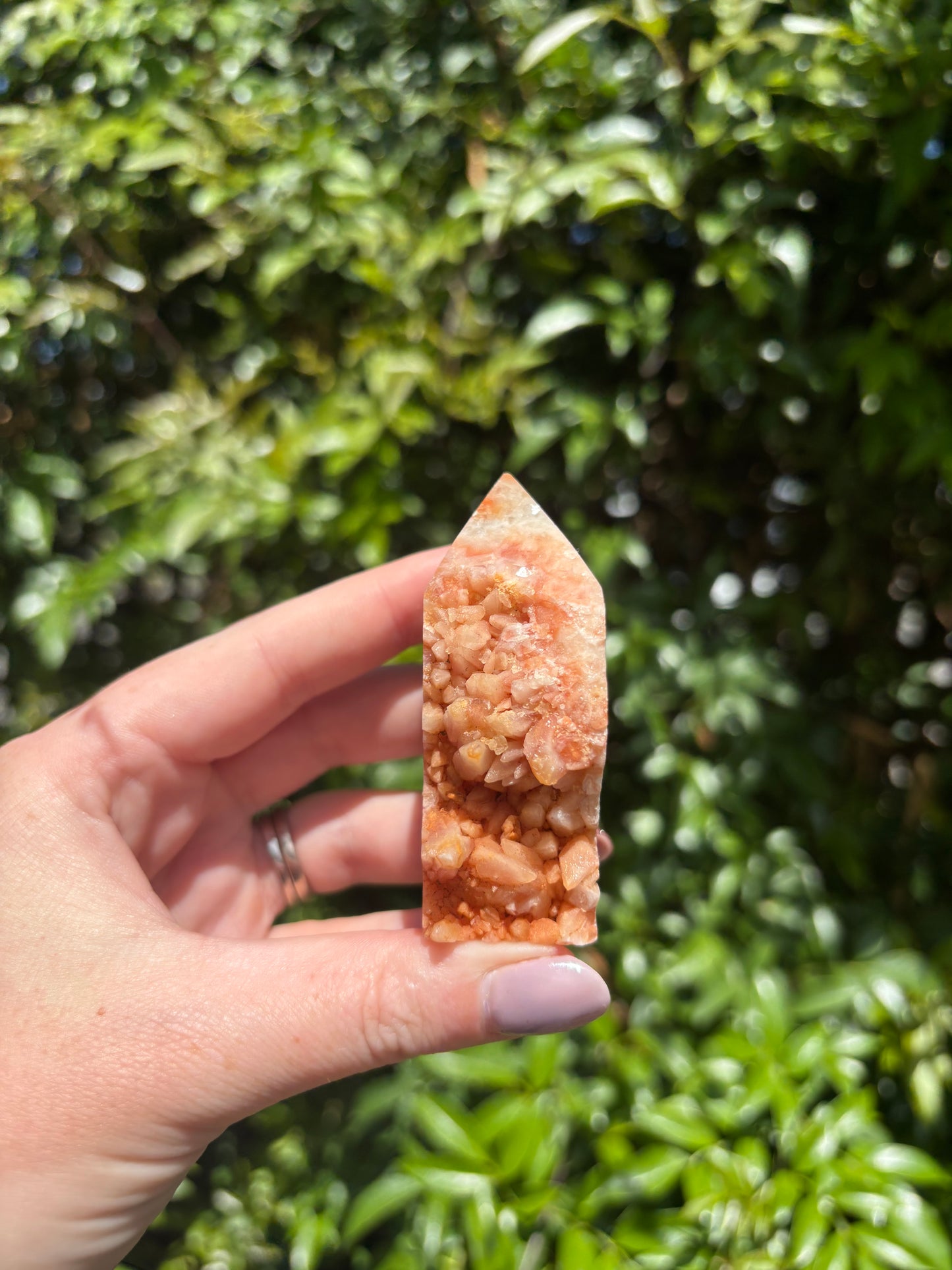Rainbow Calcite Cluster Point C