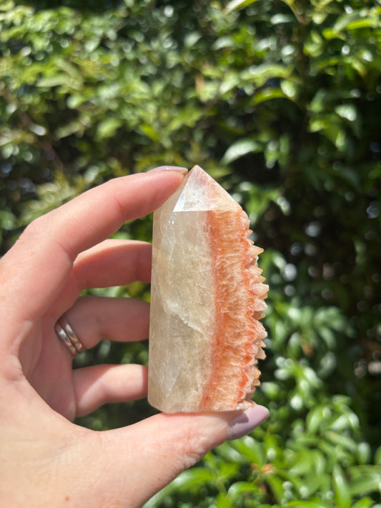 Rainbow Calcite Cluster Point D
