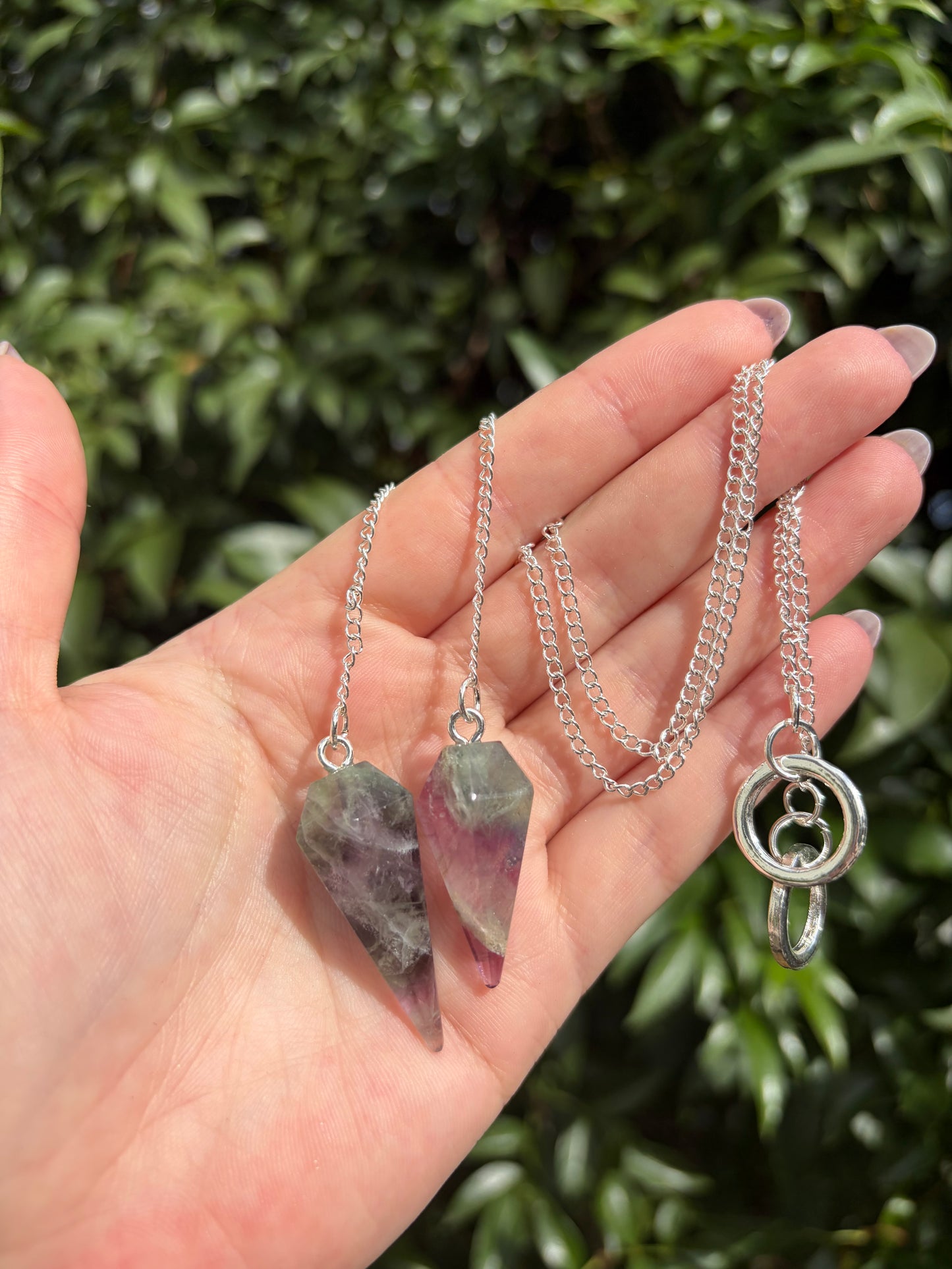 Rainbow Fluorite Pendulum