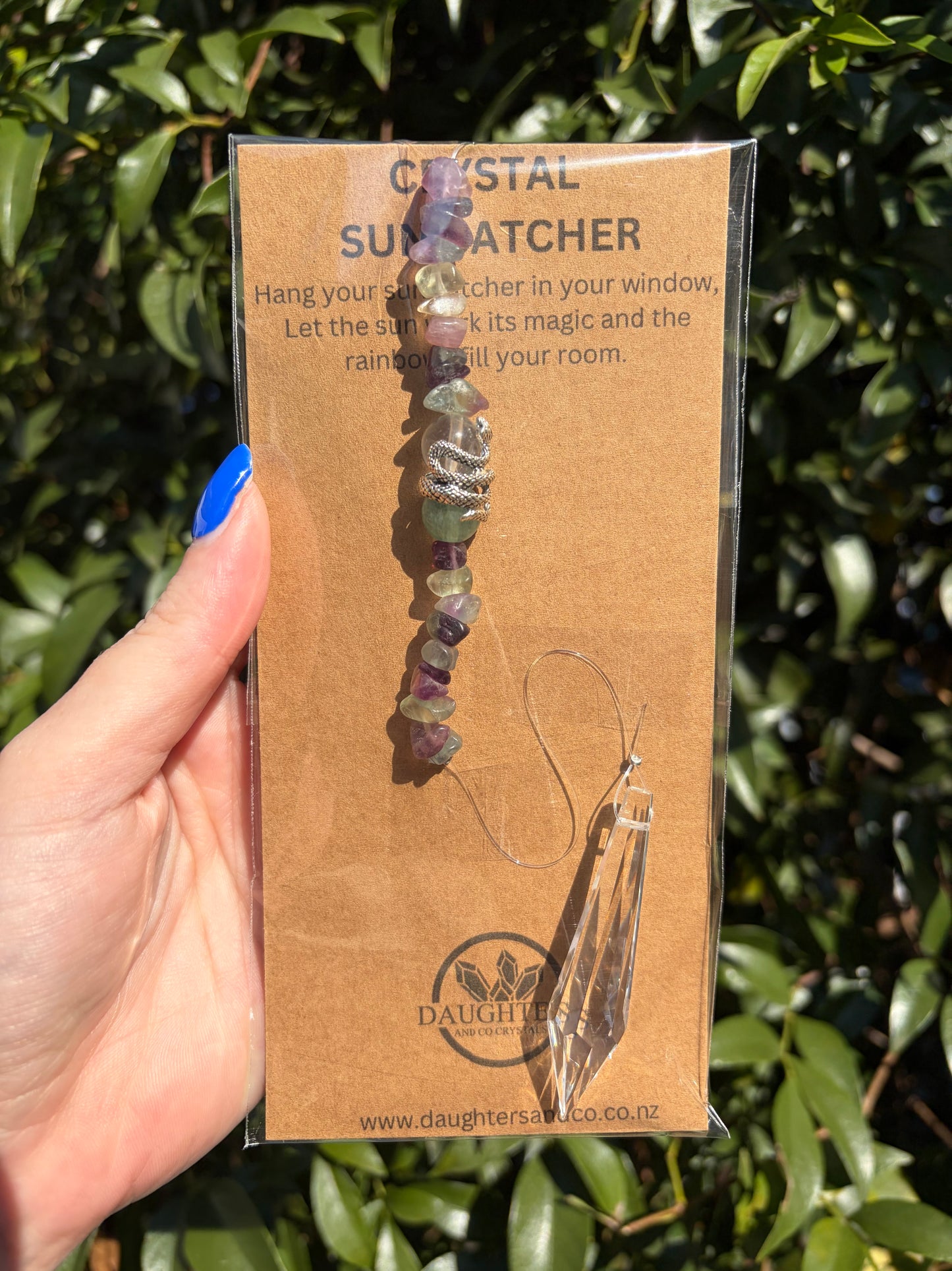 Rainbow Fluorite | Point Sun Catcher
