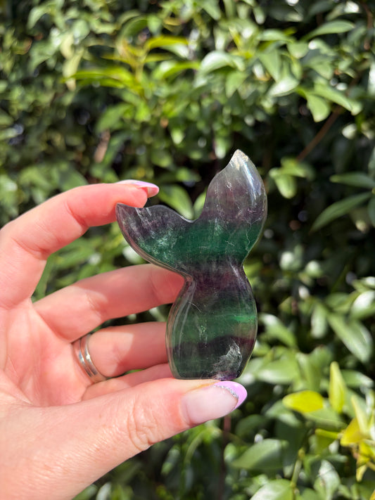 Rainbow Fluorite Mermaid Tail C