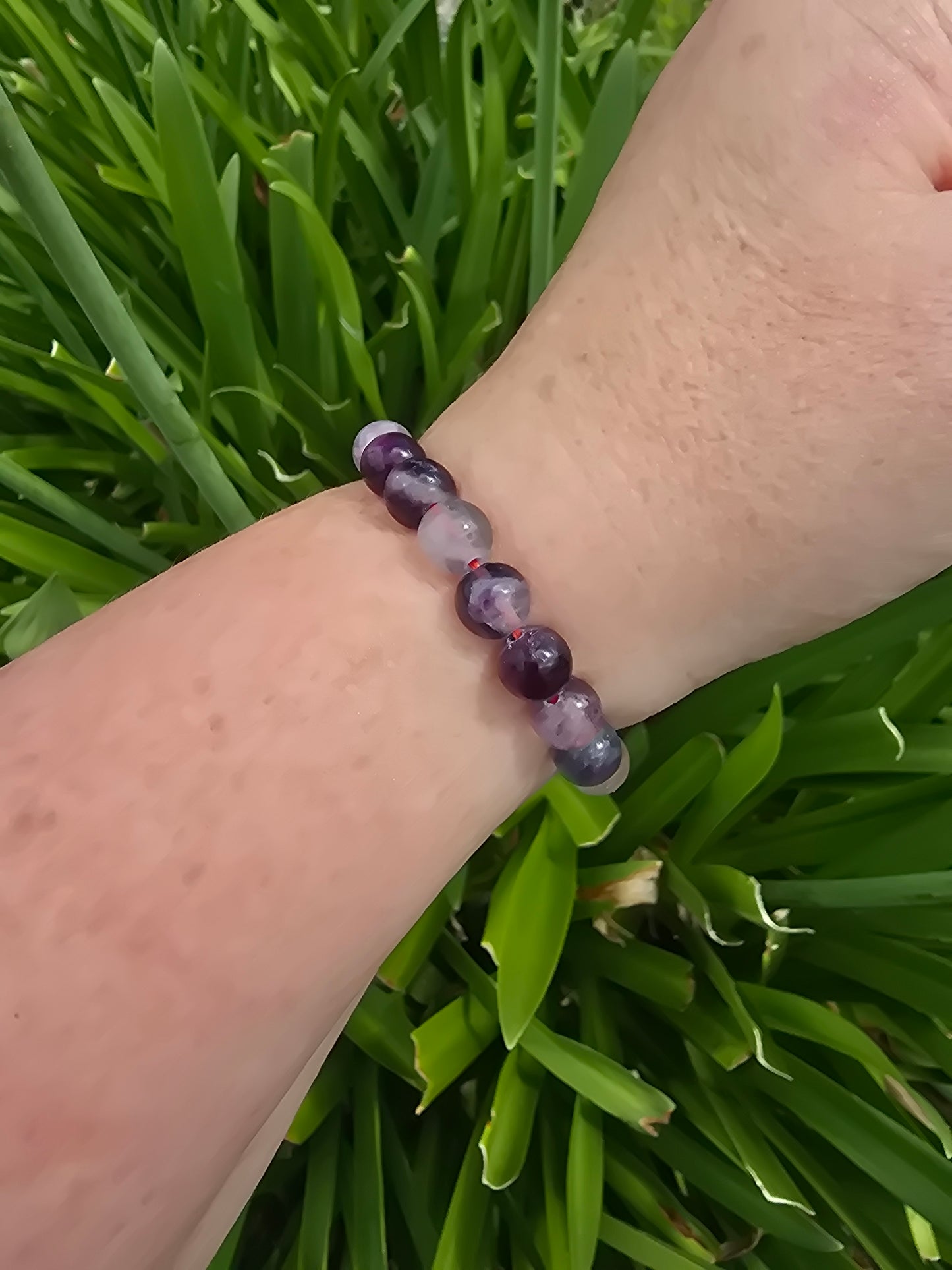 Rainbow Fluorite | Round Bead Bracelet