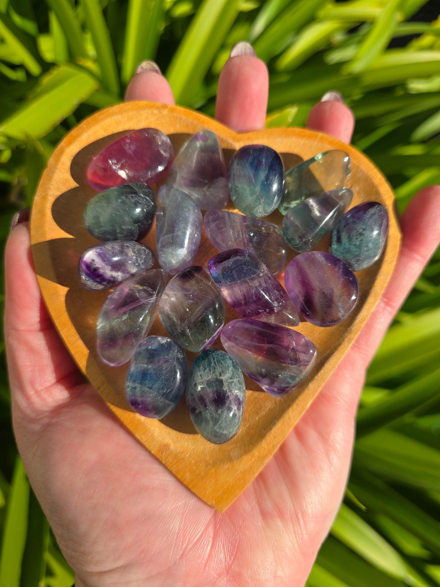 Rainbow Fluorite Tumbled Stone Small