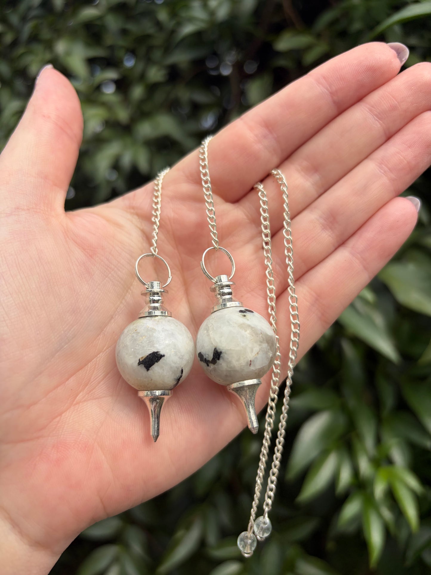 Rainbow Moonstone Sphere Pendulum